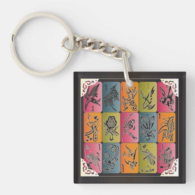 Mah Jongg One Bams Key Ring (Front)