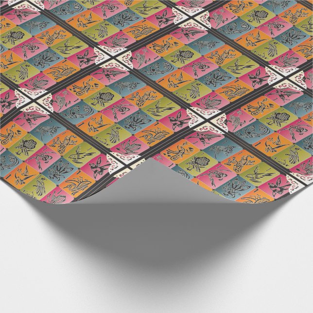 Mah Jongg One Bams Wrapping Paper (Corner)