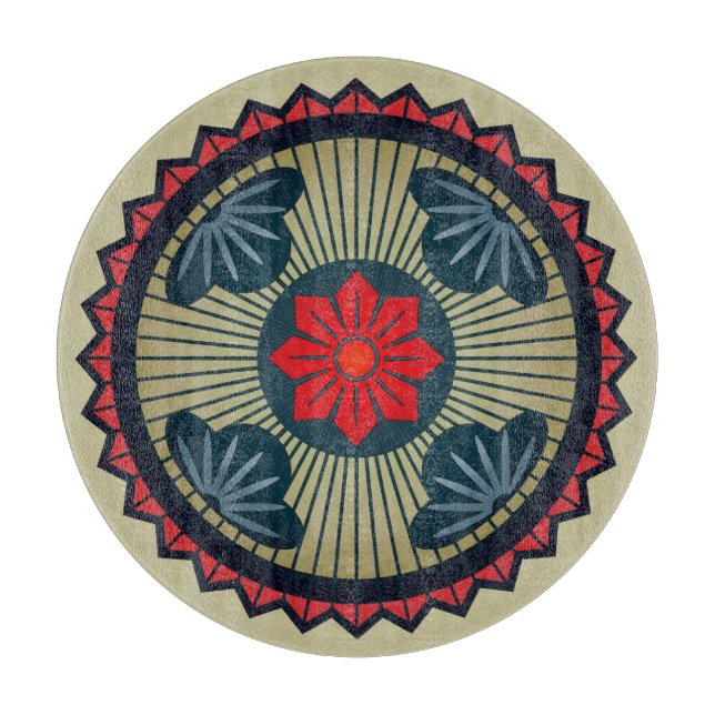 Mah Jongg One Dot Cutting Board (Front)