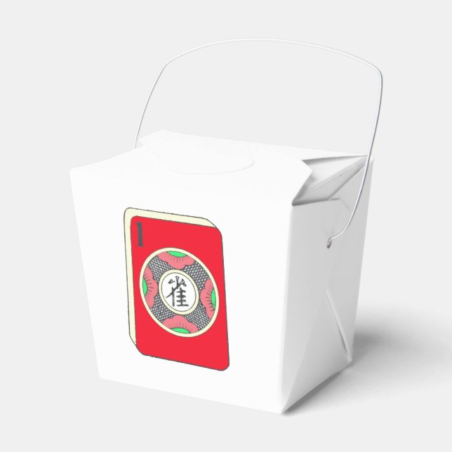 Mah Jongg One Dot Tile Favour Box (Front Side)