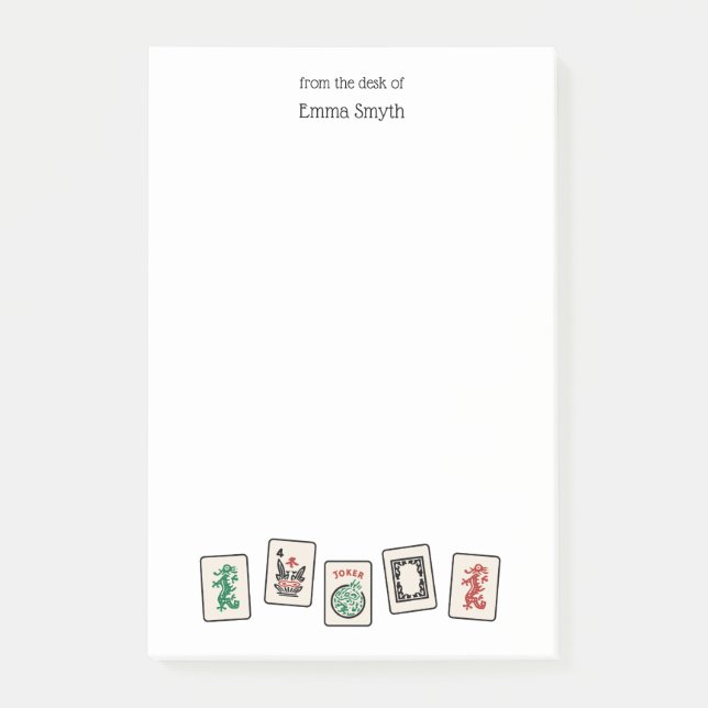 Mah Jongg Post-It Notes (Front)