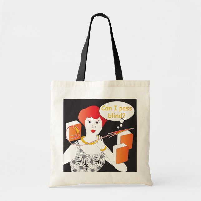 Mah Jongg Sayings Pass Blind Tote Bag (Front)