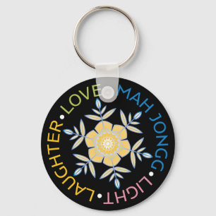 Mah Jongg Snowflakes Keychain