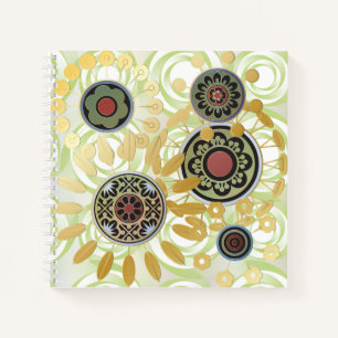 Mah Jongg Starburst Dots Notebook