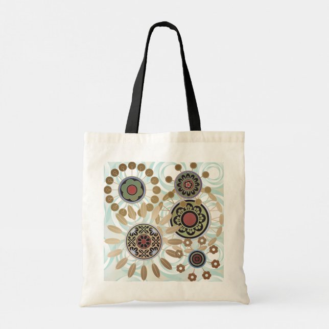 Mah Jongg Starburst Dots Tote (Back)