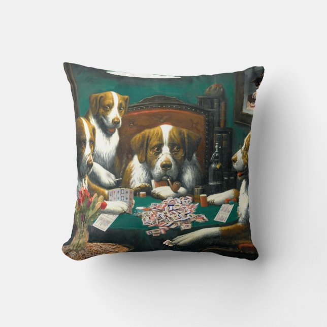Mah Jongg Throw Pillow (Front)