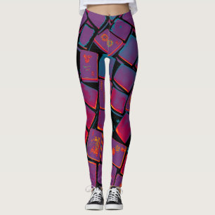 Mah Jongg Tile Leggings