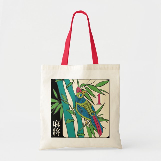 Mah Jongg Tiles Bird Tote (Front)