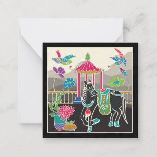 Mah Jongg Tiles Horse Card Small
