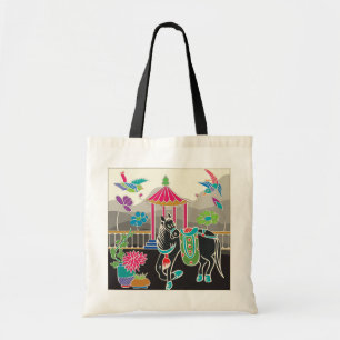 Mah Jongg Tiles Horse Tote Bag