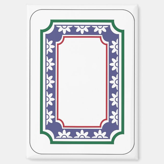 Mah Jongg White Dragon Magnet (Front)