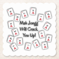 Mah Jongg Will Crack You Up Coaster