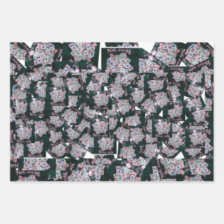 MAH JONNGG WRAPPING PAPER-MAH JONGG IS MY PASSION PAPER SHEET