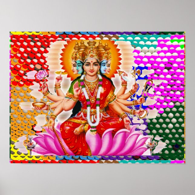Maha Laxmi : Goddess of Wealth Poster (Front)