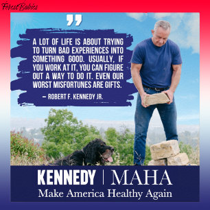 MAHA Make America Healthy Again Kennedy Dog RFK jr Poster