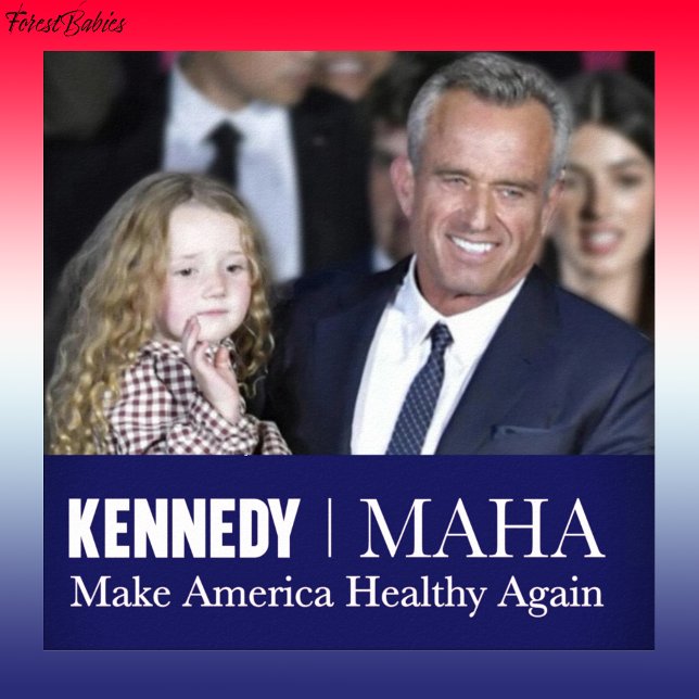 MAHA Make America Healthy Again Kennedy Kid 🇺🇸 Poster (MAHA Make America Healthy Again RFK USA Downloadable Robert F Kennedy jr Patriotic Bobby Poster 🇺🇸)