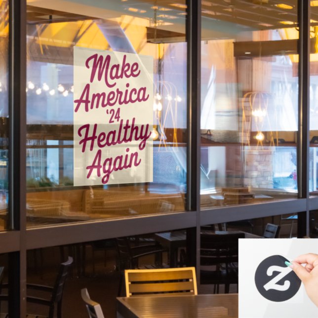 MAHA Make America Healthy Again Patriotic (Restaurant Window)