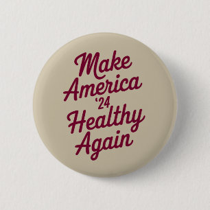 MAHA Make America Healthy Again Patriotic 6 Cm Round Badge
