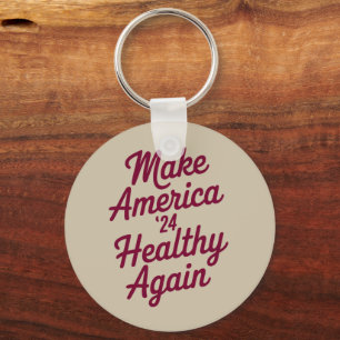 MAHA Make America Healthy Again Patriotic Key Ring