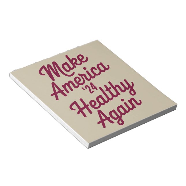 MAHA Make America Healthy Again Patriotic Notepad (Angled)