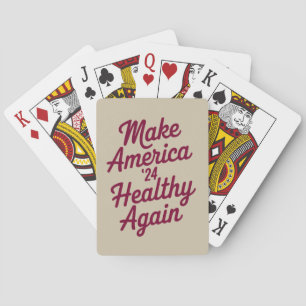 MAHA Make America Healthy Again Patriotic Playing Cards
