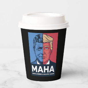 MAHA Make America Healthy Again Trump 2024 Paper Cups