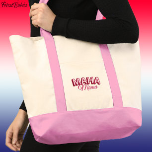 MAHA Mama, Make America Healthy Again Pink 🇺🇸 Tote Bag