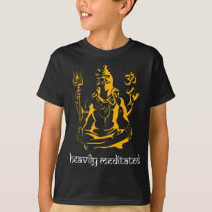 Mahadev Sitting Heavily Meditated Hinduist T-Shirt