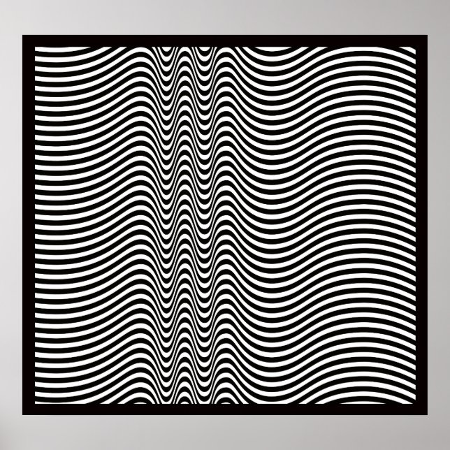 Mahagonia Op Art Poster (Front)