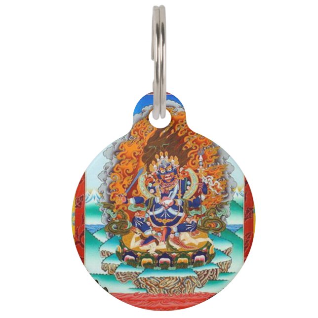 Mahakala Tibetan Buddhist Protector Deity Pet Tag (Front)