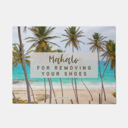 MAHALO FOR REMOVING YOUR SHOES - Door Mat Rug