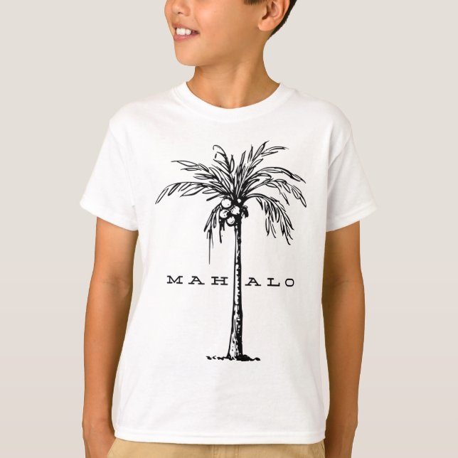 Mahalo Hawaii from the island. Feel the Aloha Spir T-Shirt (Front)