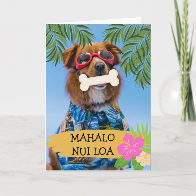 Mahalo nui loa Thank you very much Hawaiian  Card (Front)