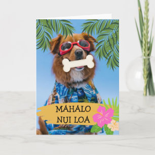 Mahalo nui loa Thank you very much Hawaiian Card