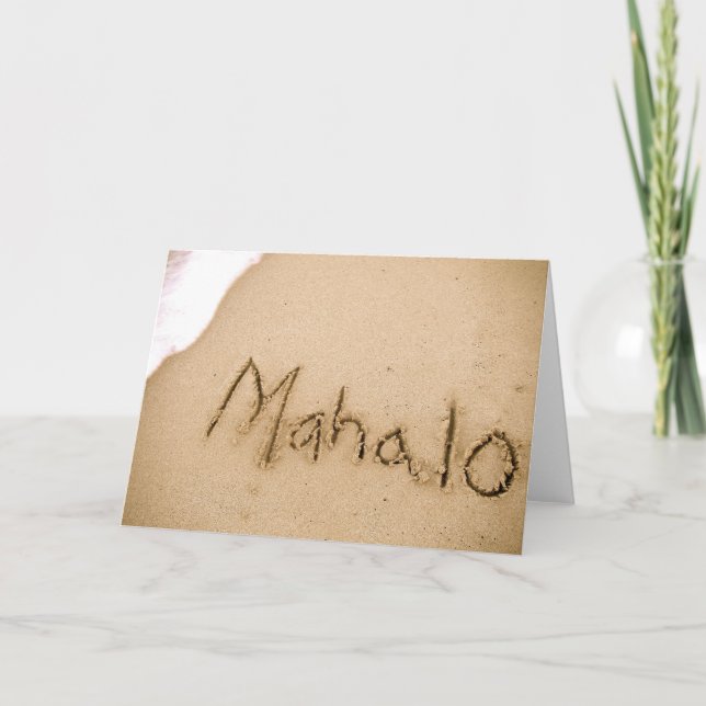 Mahalo Thank You Card (Front)