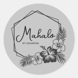 Mahalo thank you customisable Hawaiian sticker