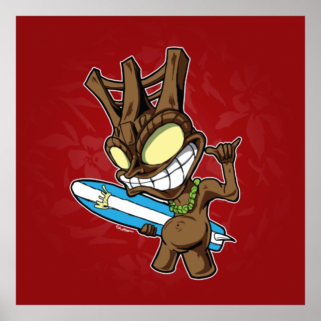 Mahalo Tiki Poster (Front)