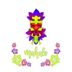 Mahalo Tiki Style T-Shirt