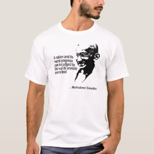 Mahatma Gandhi Animal Rights T-Shirt