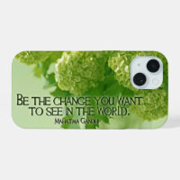 Mahatma Gandhi Inspirational Quote "Be the change"