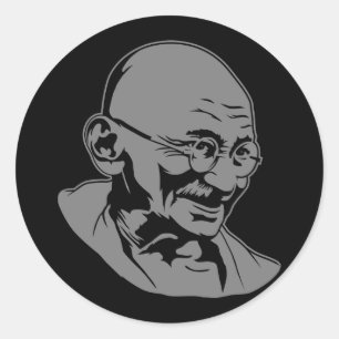 Mahatma Gandhi Portrait Sticker
