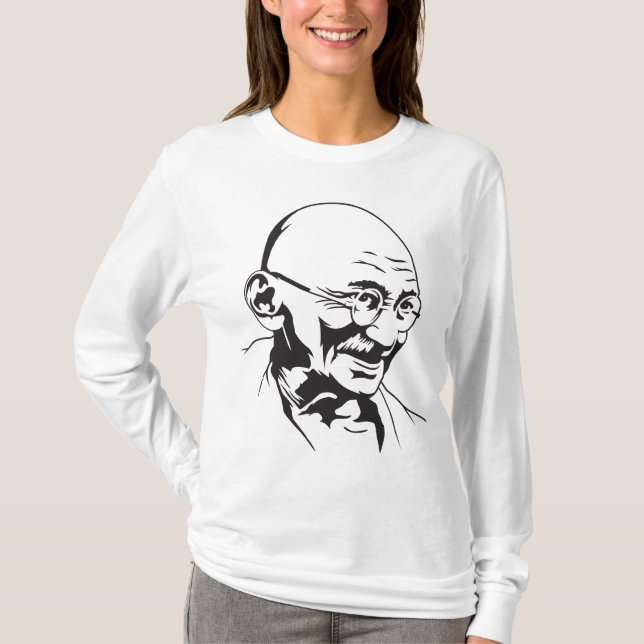 Mahatma Gandhi Portrait T-Shirt (Front)