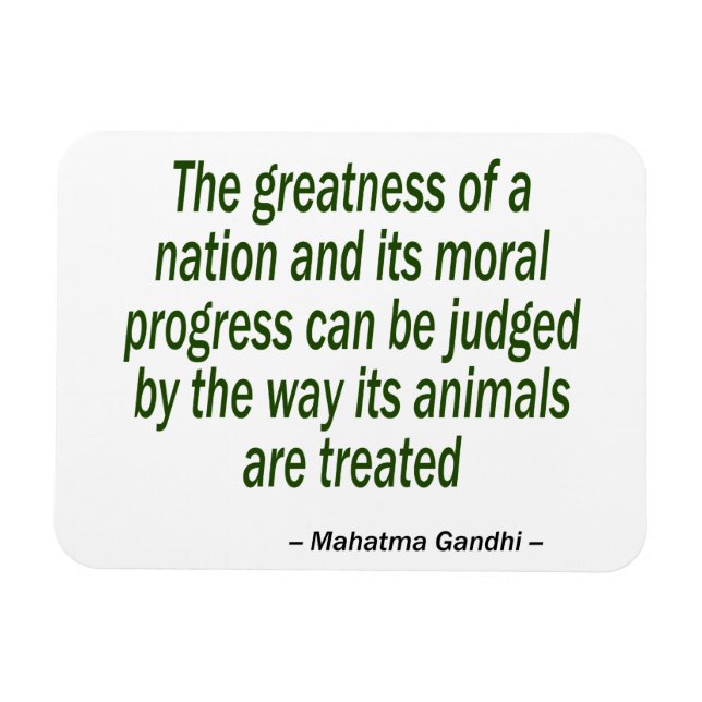Mahatma Gandhi Quote Magnet (Horizontal)