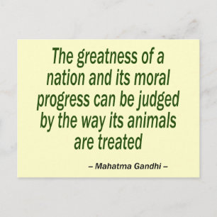 Mahatma Gandhi Quote Postcard