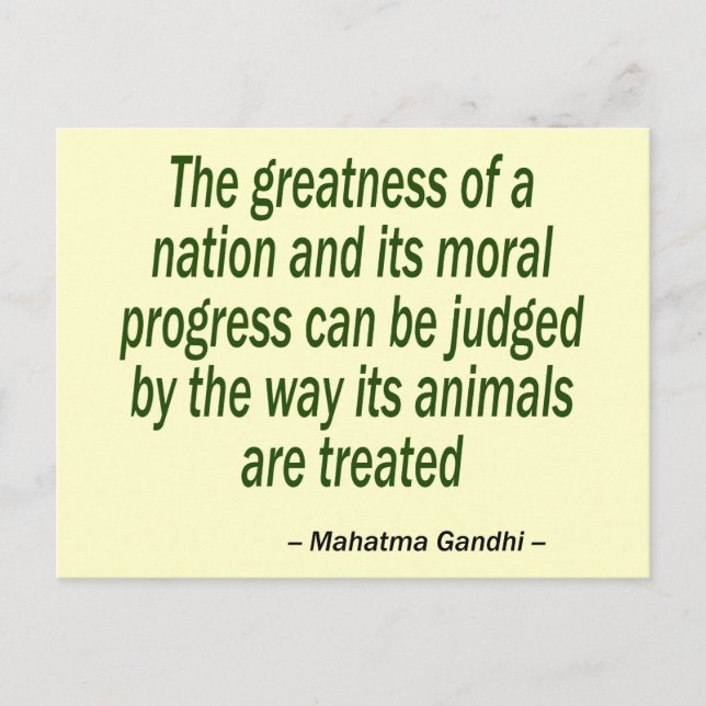 Mahatma Gandhi Quote Postcard (Front)
