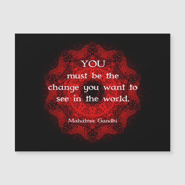 Mahatma Gandhi Wisdom Saying about action (Front)