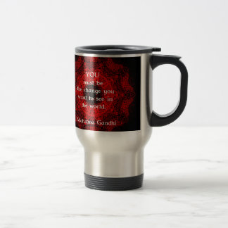 Mahatma Gandhi Wisdom Saying about action Travel Mug