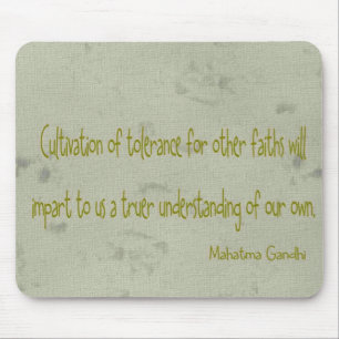 Mahatma Ghandi Quote Mouse Pad