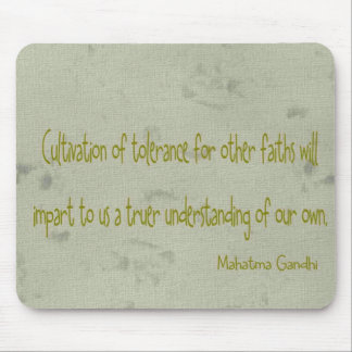 Mahatma Ghandi Quote Mouse Pad