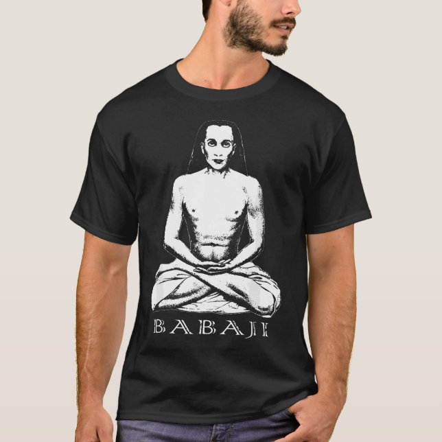 Mahavatar Babaji Guru Ascended Master Meditation T-Shirt (Front)